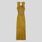 HOK Mustard Satin Dress