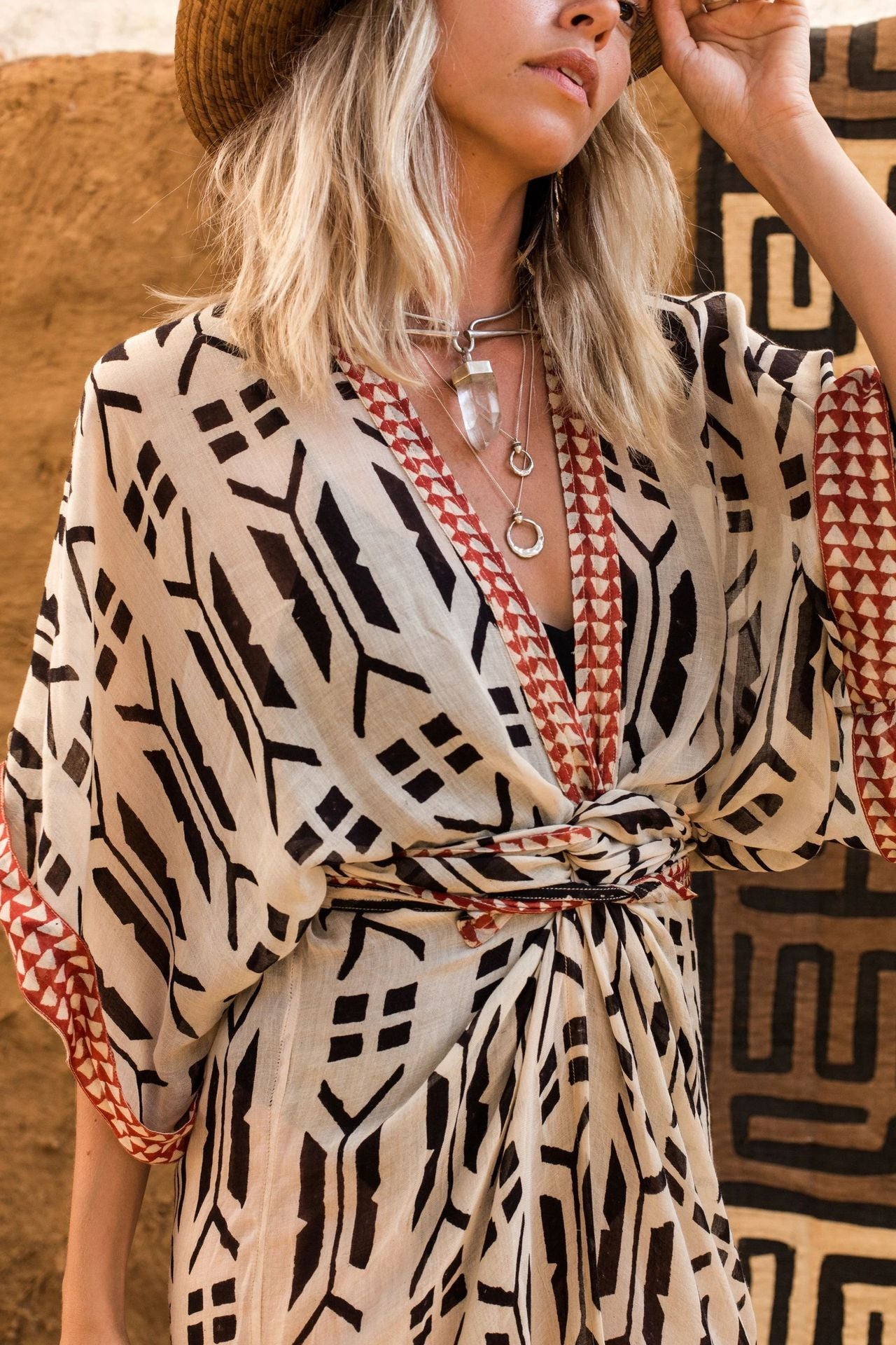 Printed Kimono