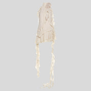 Draped Collar Dress