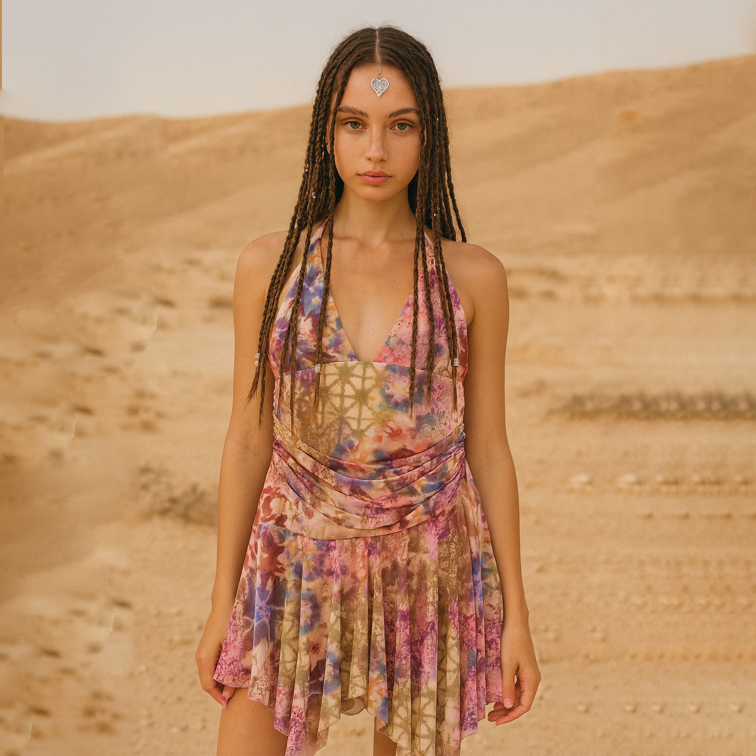 DIAN Floral Strapless Dress
