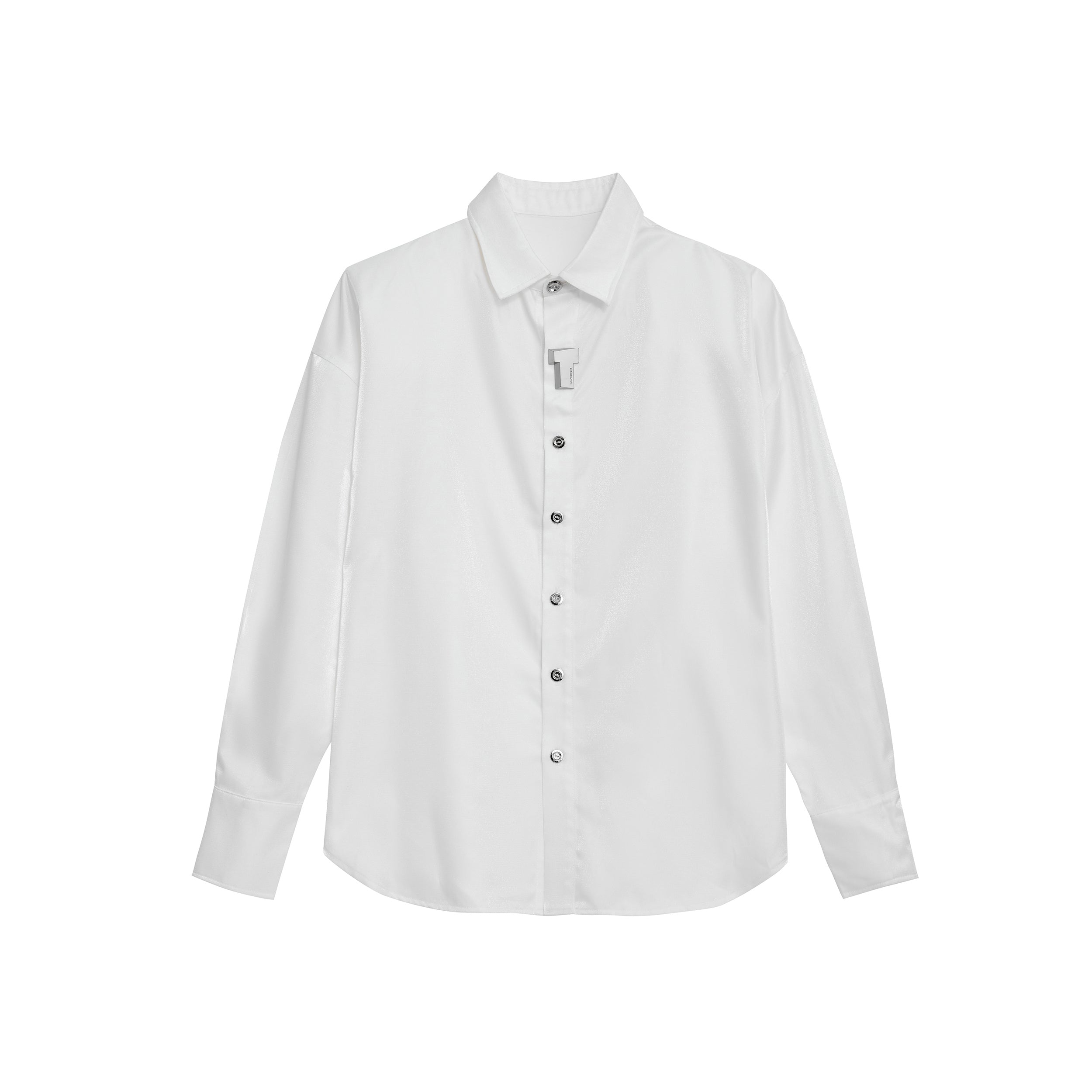 Elegant Cotton Shirt with Buckle