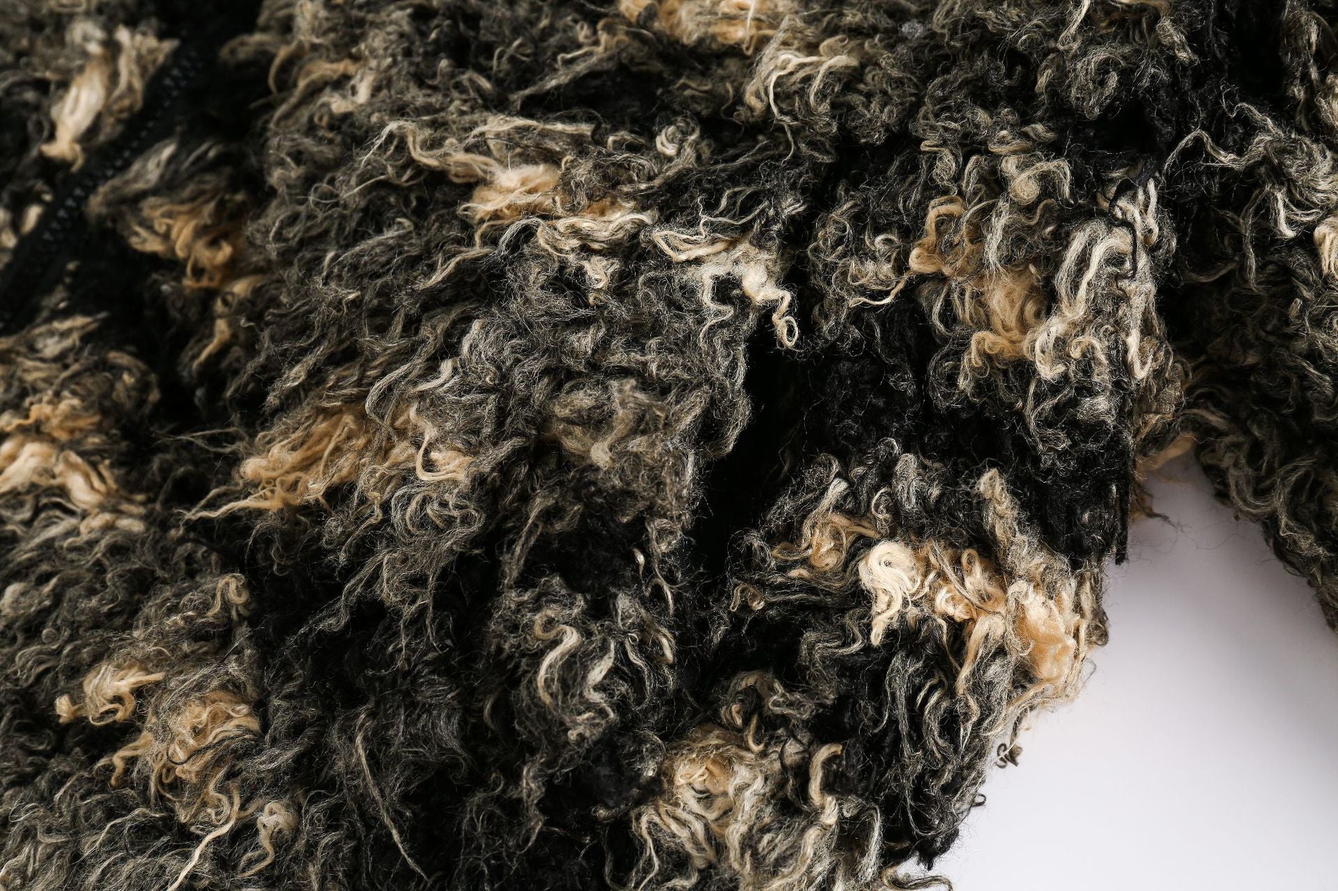 AMM Short Patchwork Fur Coat