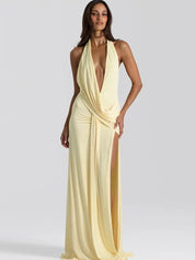 Shaniqa Maxi dress with open back