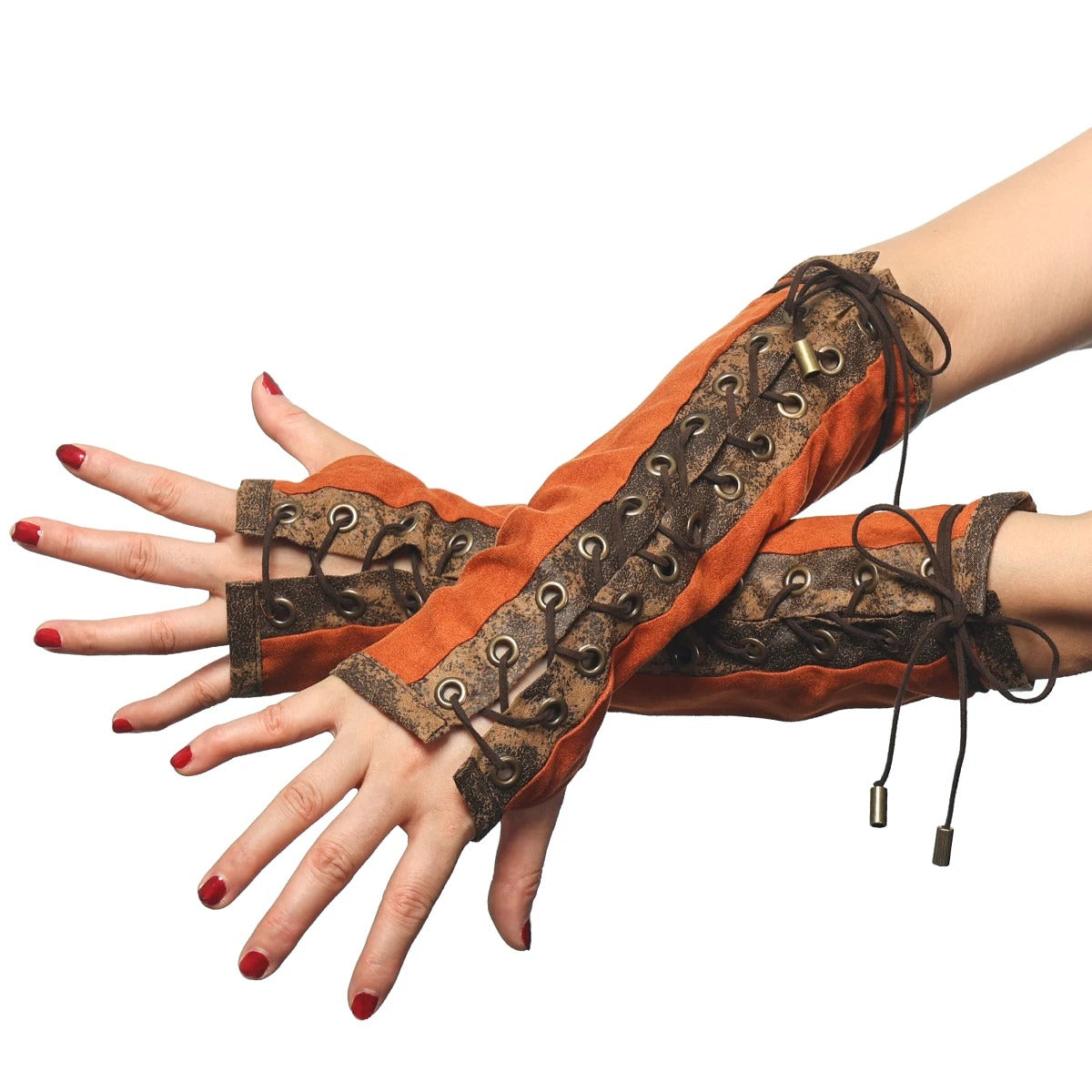 Hand-tied gloves