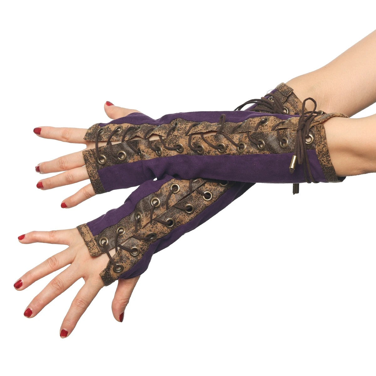 Hand-tied gloves