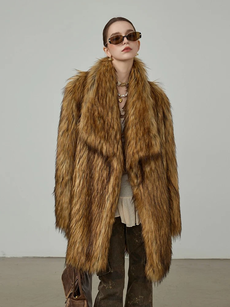 TIP Brown Fur Coat
