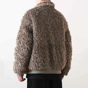 MOON Warm Fur Jacket with Buckle