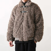 MOON Warm Fur Jacket with Buckle