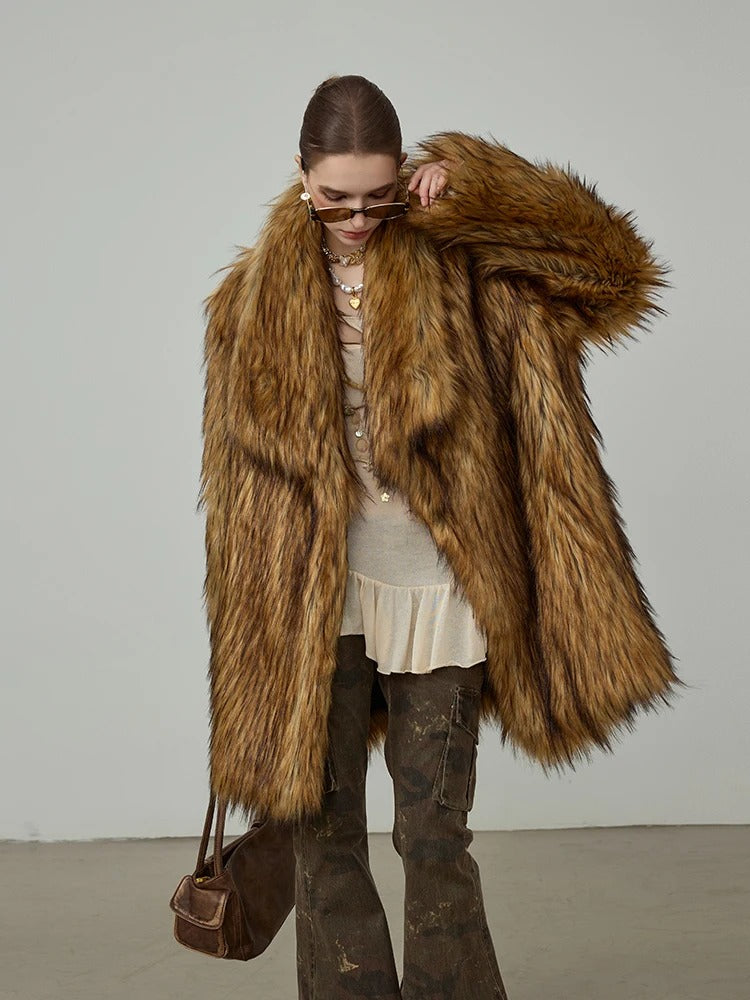TIP Brown Fur Coat