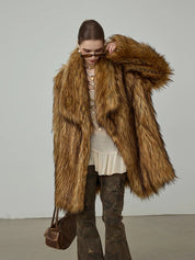 TIP Brown Fur Coat