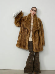 TIP Brown Fur Coat