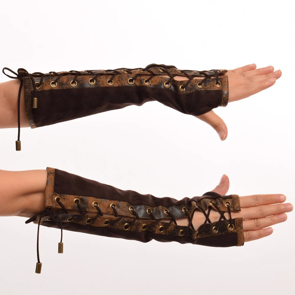 Hand-tied gloves