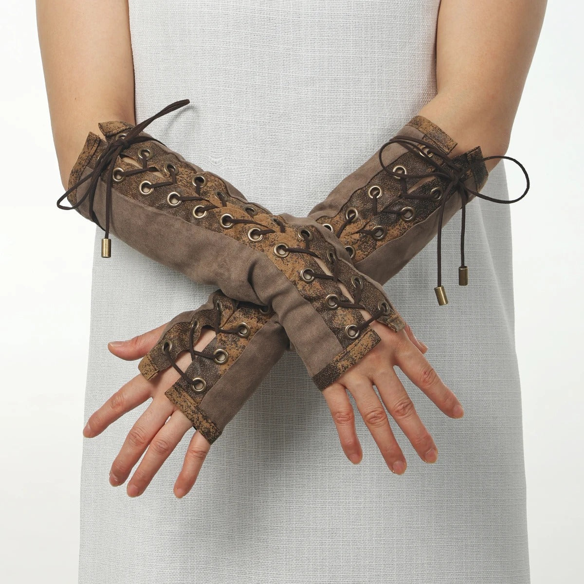 Hand-tied gloves
