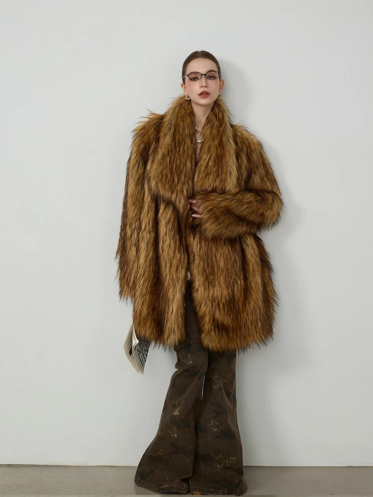 TIP Brown Fur Coat