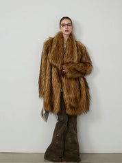 TIP Brown Fur Coat