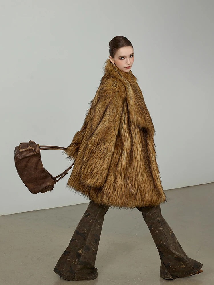 TIP Brown Fur Coat