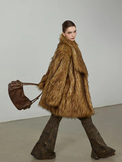 TIP Brown Fur Coat
