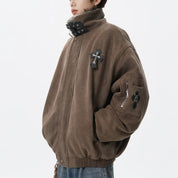 Fleece-Lined Cotton Winter Coat