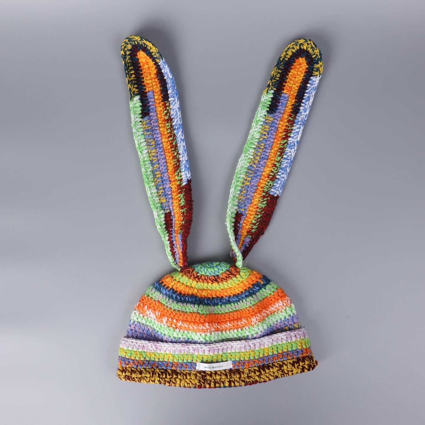 Knitted rabbit hat