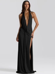 Shaniqa Maxi dress with open back