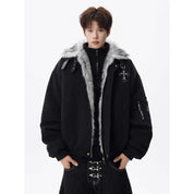 Fleece-Lined Cotton Winter Coat